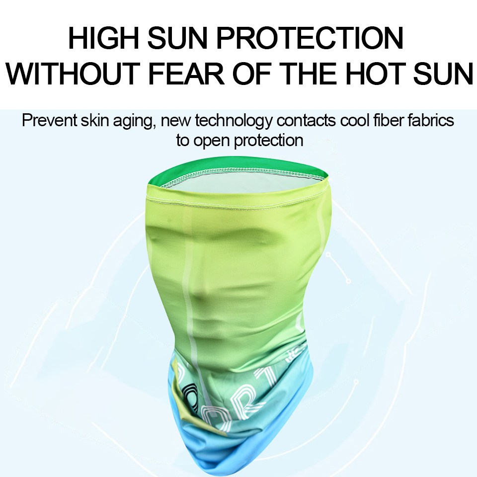 2Pcs Set Summer Ice Silk Cycli - Sports Mask Breathable 评论和价格