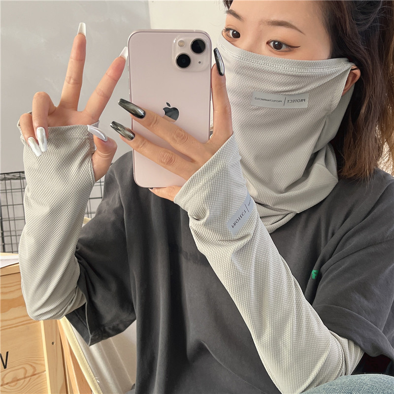2Pcs Set Sun UV Protection Arm - Sports Mask Breathable 评论和价格