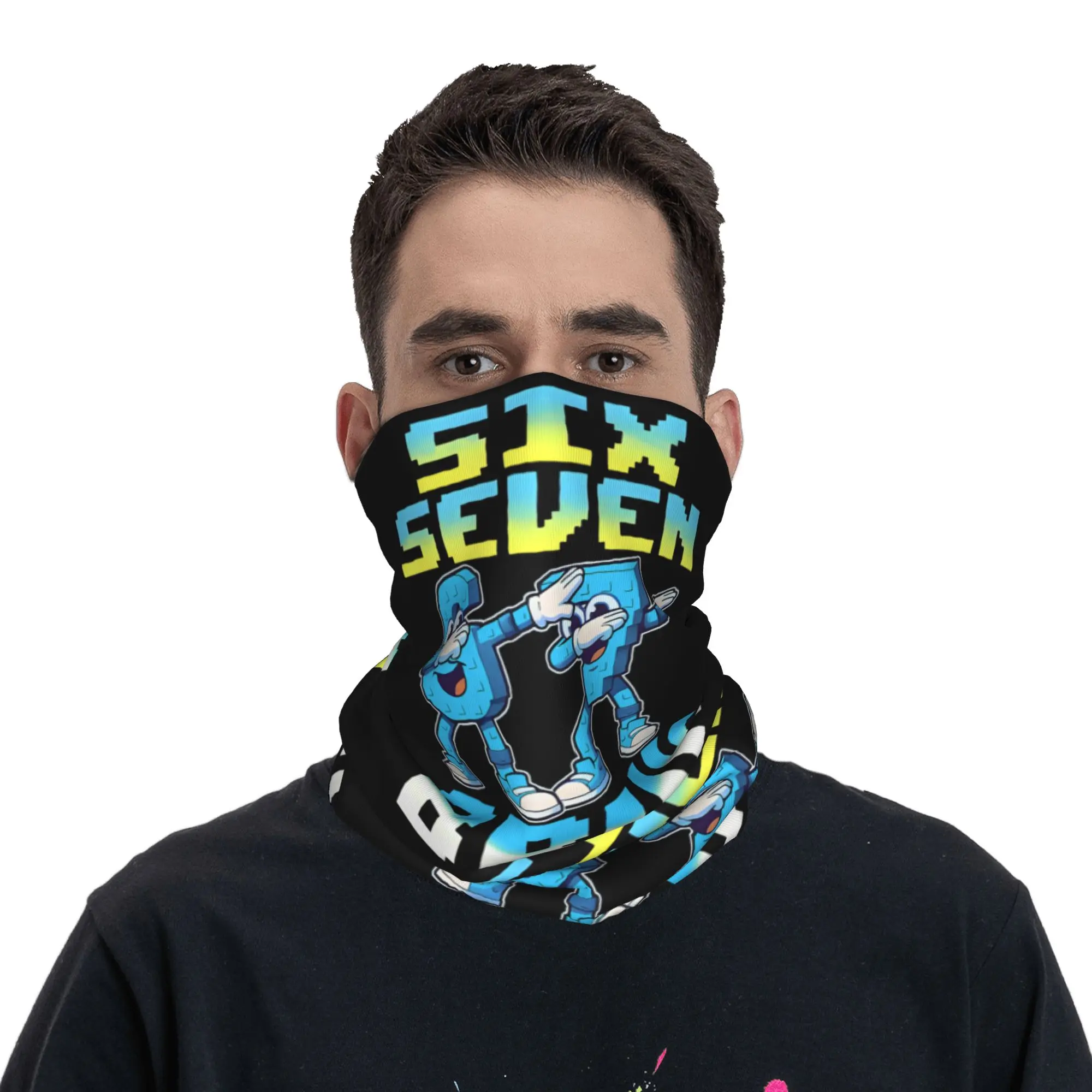 67 Six Seven Meme 6 7 Italian  - Neck Gaiter Face Cover 评论和价格