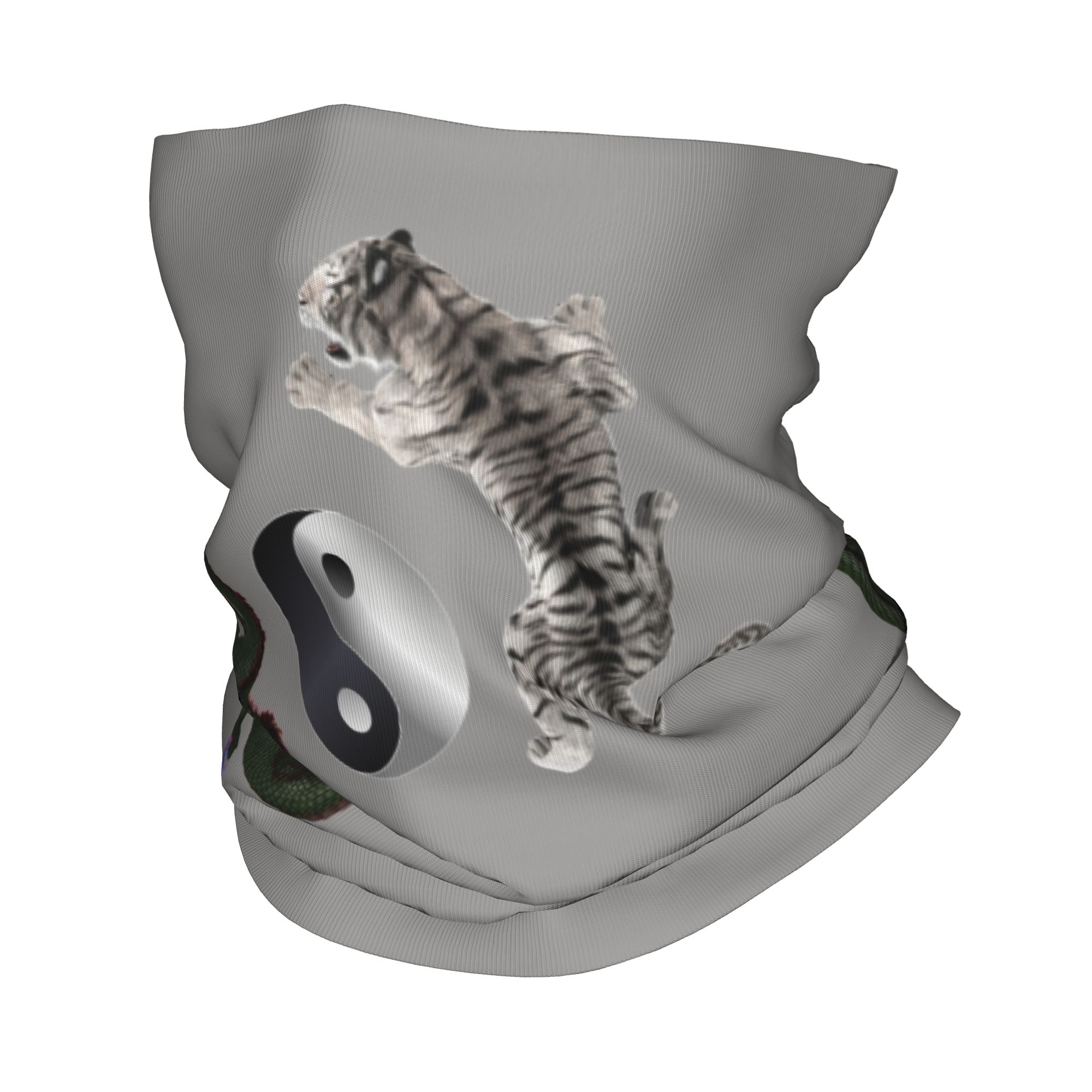 Custom Yin Yang Dragon and Tig - Neck Gaiter Face Cover 评论和价格